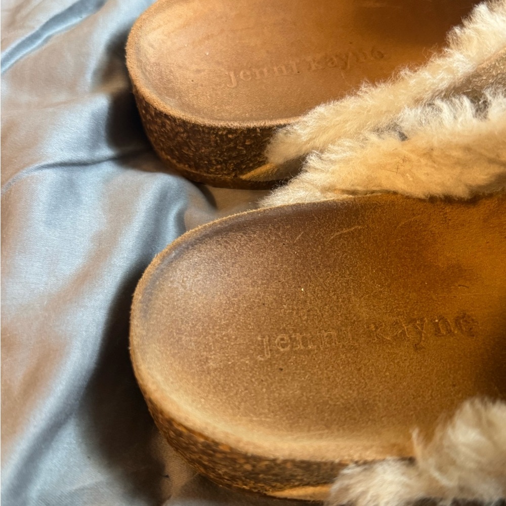 Jenni Kayne Suede Shearling Mule Clogs Made in Italy - Picture 7 of 8